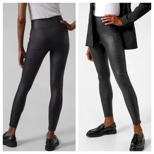 Athleta Black Delancey Gleam Moto Tights Size S